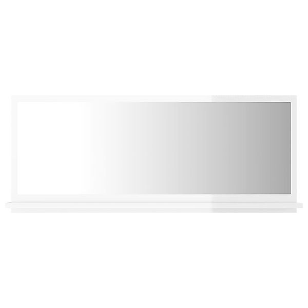 vidaXL Spiegel Badspiegel Hochglanz-Weiß 90x10,5x37 cm günstig online kaufen