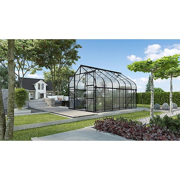Vitavia Gewächshaus Diana 9900 Schwarz 9,9 m² inkl. Fundament günstig online kaufen