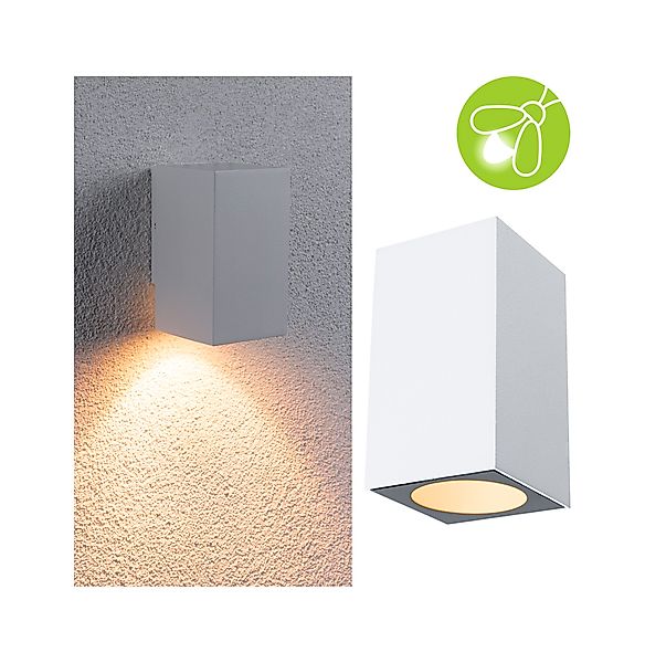Paulmann "LED Wandleuchte Flame insektenfreundlich IP44 eckig 58x103mm 2200 günstig online kaufen
