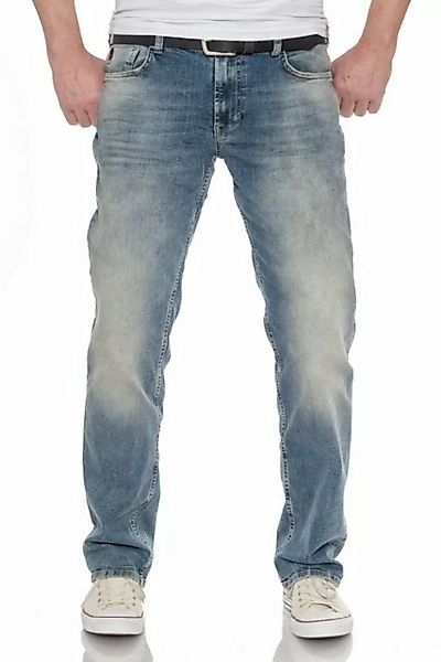 Miracle of Denim Straight-Jeans M.O.D Thomas Comfort Alava Blue mittelblau günstig online kaufen