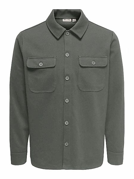 ONLY & SONS Langarmhemd "ONSNEWKOBE OVERSHIRT SWEAT OTL" günstig online kaufen