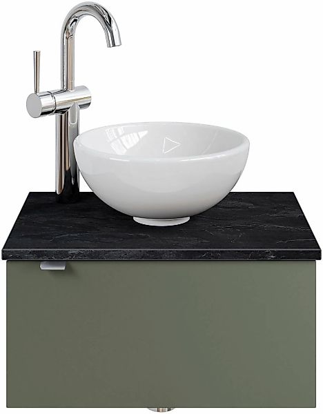 Saphir Waschtisch "Serie 6915 Waschschale mit Unterschrank für Gästebad, Gä günstig online kaufen