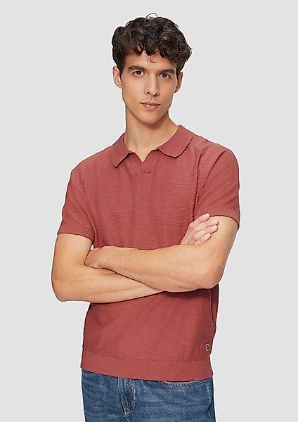 s.Oliver Kurzarmshirt Strickpullover Gestricktes Poloshirt mit günstig online kaufen