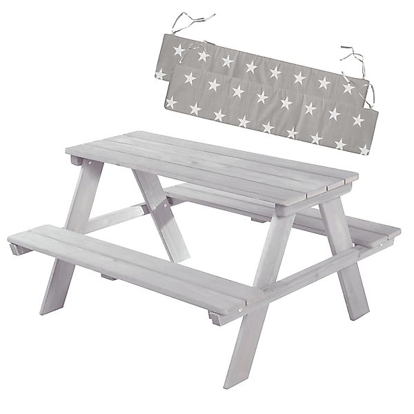 roba Kindersitzgarnitur in Grau Outdoor + mit Sitzkissen Little Stars günstig online kaufen