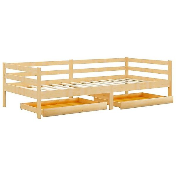 vidaXL Bett Tagesbett mit Schubladen 90x200 cm Massivholz Kiefer günstig online kaufen