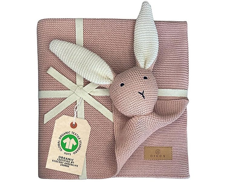 Babydecke DIKOS® Babydecke SCHMUSE-HASE Baby Geschenk Mädchen Junge Geschen günstig online kaufen