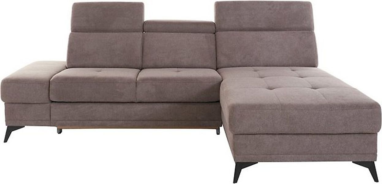 INOSIGN Ecksofa Cardiz L-Form, inkl.Kopfteilverstellung und Federkern wahlw günstig online kaufen