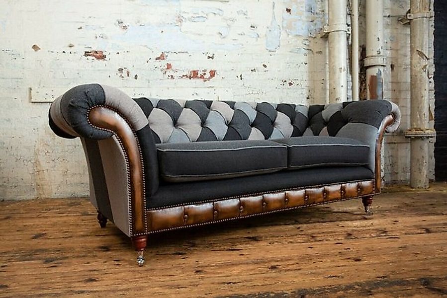 JVmoebel Chesterfield-Sofa Strapazierfähige Chesterfield Couch Sofa Polster günstig online kaufen