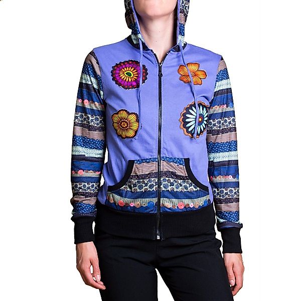 PANASIAM Wolljacke Chillout Jacke 'water-lilies' günstig online kaufen