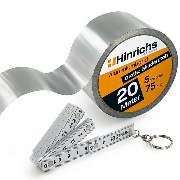 Hinrichs Klebeband Hinrichs Aluminium Klebeband 20 günstig online kaufen