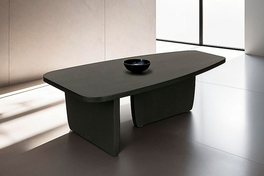 byLIVING Couchtisch Bolt (1-St), Freiform Tisch in Akazie Massivholz schwar günstig online kaufen