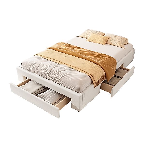 Flieks Polsterbett, Doppelbett Flachbett 140x200cm mit günstig online kaufen