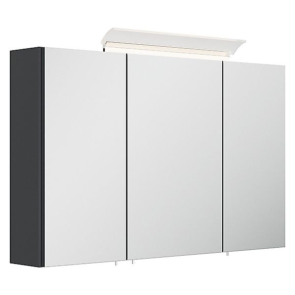 Lomadox Spiegelschrank BATLEY-02 100cm breit, grau, günstig online kaufen