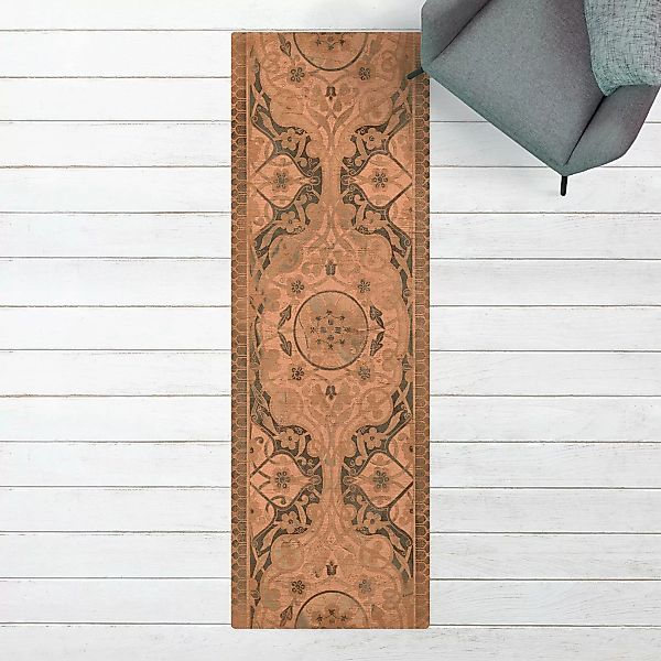Kork-Teppich Holzpaneel Persisch Vintage I günstig online kaufen
