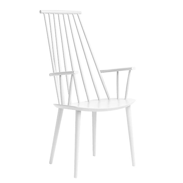 HAY - J110 Armlehnstuhl wasserbasiert lackiert - weiß/lackiert wasserbasier günstig online kaufen