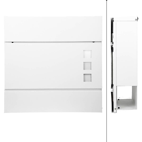 ML-DESIGN Standbriefkasten Briefkasten Postkasten mit Zeitungsfach, günstig online kaufen