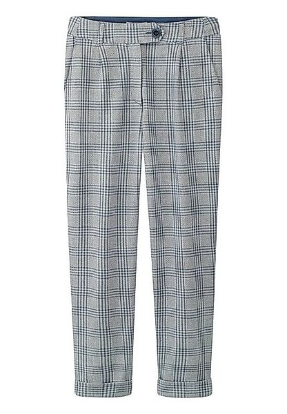 Hessnatur Jerseyhose Karierte aus Bio-Baumwolle (1-tlg) günstig online kaufen