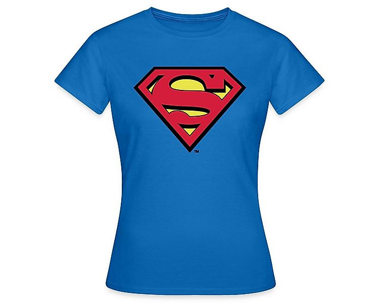 Spreadshirt T-Shirt DC Comics Superman Logo Original Karneval Frauen T-Shir günstig online kaufen