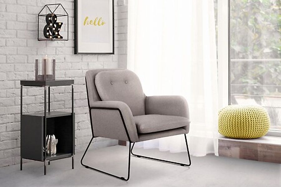 Home affaire Sessel »Flin Cocktailsesel« mit Knöpfen und Kissenoptik im Rüc günstig online kaufen