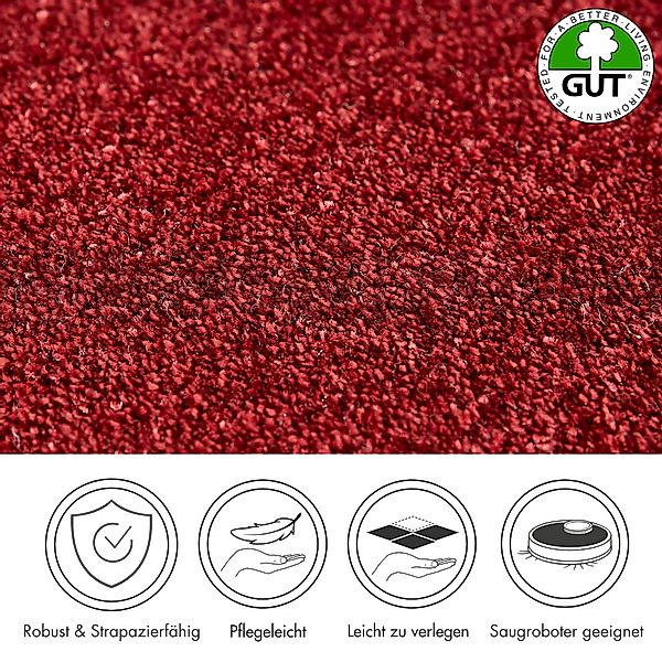 Andiamo Teppichboden »Verona, Velours, Made in Belgium«, rechteckig, 6 mm H günstig online kaufen
