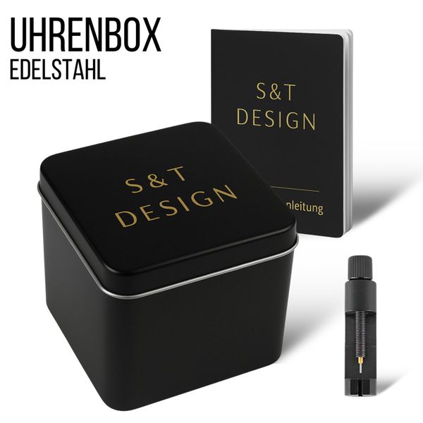 S&T Design Quarzuhr Herren Uhr Edelstahl günstig online kaufen