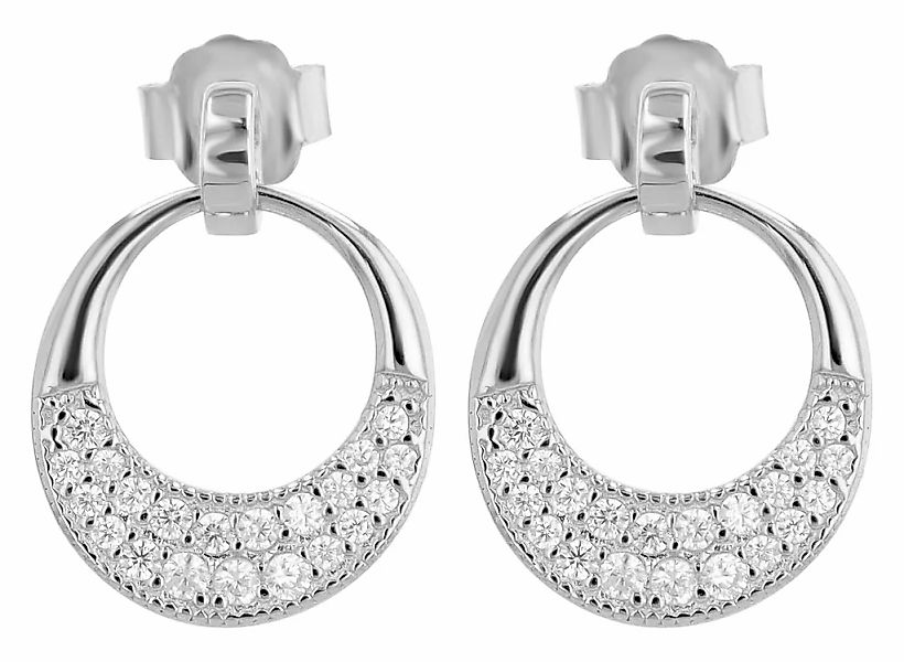 Adelia´s Paar Ohrhänger "Damen Ohrringe – Ohrstecker aus 925 Silber mit Zir günstig online kaufen