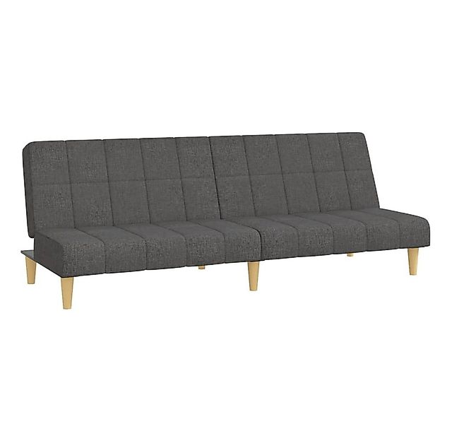 vidaXL Sofa Schlafsofa 2-Sitzer Dunkelgrau Stoff günstig online kaufen