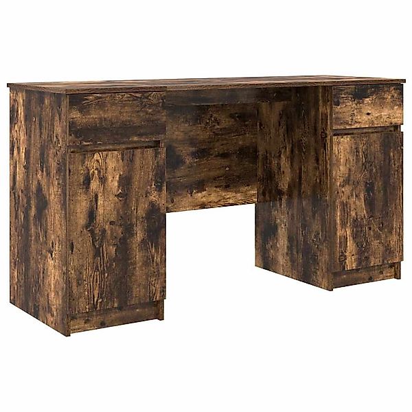vidaXL Schreibtisch Räuchereiche 140 x 49 x 76 cm Holzwerkstoff 3328511 günstig online kaufen