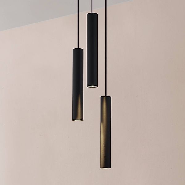 Lindby Hängeleuchte Joffrey, Ø 24 cm, schwarz, 3-flg., GU10 günstig online kaufen