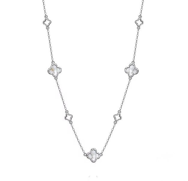 ROUGEMONT Silberkette Damen Kleeblatt Halskette 925 Sterling Silber Glücksb günstig online kaufen