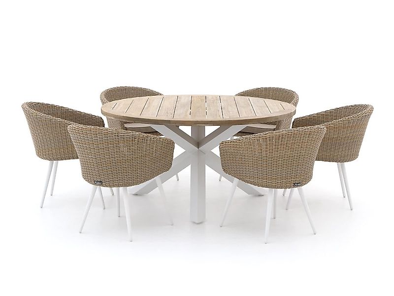 Manifesto Veruno/ROUGH-Y ø150 cm Gartenmöbel-Set 7-teilig günstig online kaufen