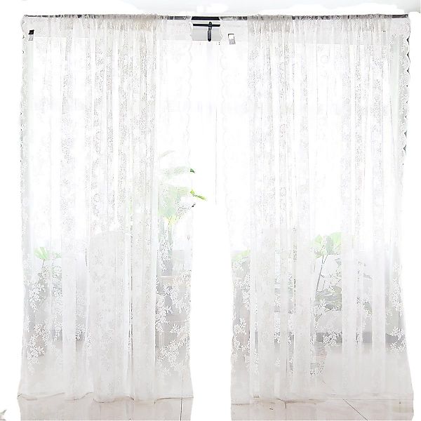 Blusmart Gardine Gardine Vorhang Florale, Screening günstig online kaufen