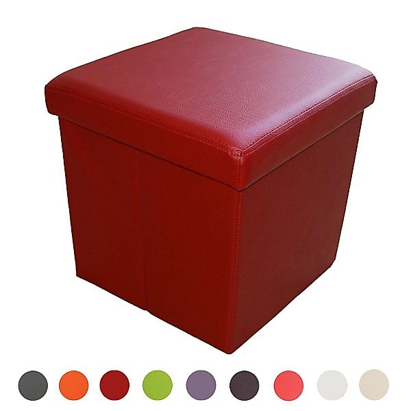 Natsen Sitzhocker mit Stauraum faltbare Sitzwürfel (Sitztruhe aus Leinen, 3 günstig online kaufen