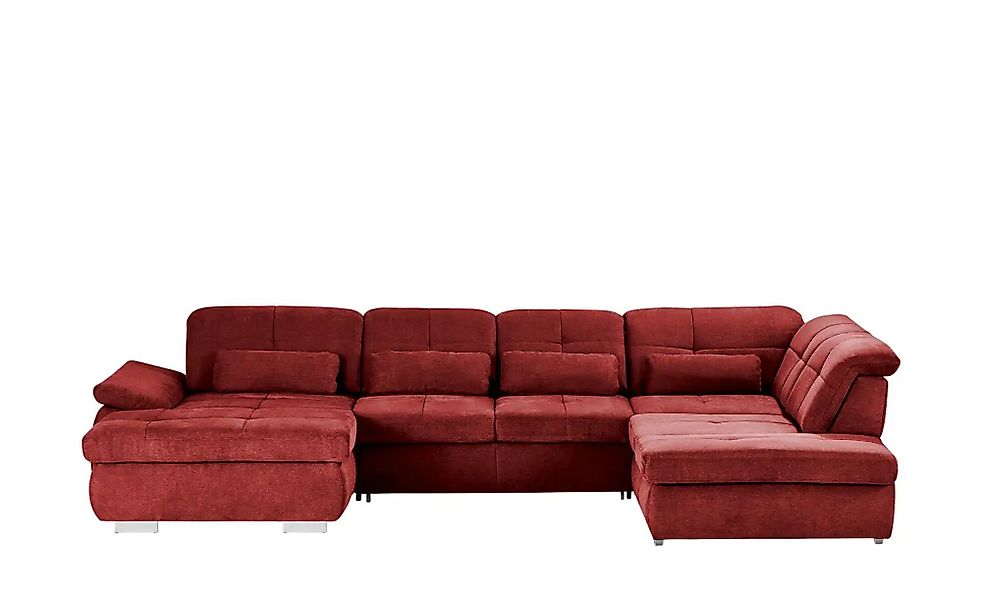 Wohnlandschaft mit Funktion  Perry ¦ rot ¦ Maße (cm): B: 374 Polstermöbel > günstig online kaufen