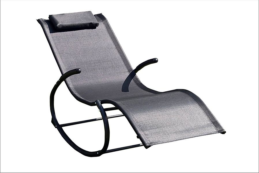 CHILLROI Gartenliege Gartenliege Schaukelliege schwarz, 1 günstig online kaufen