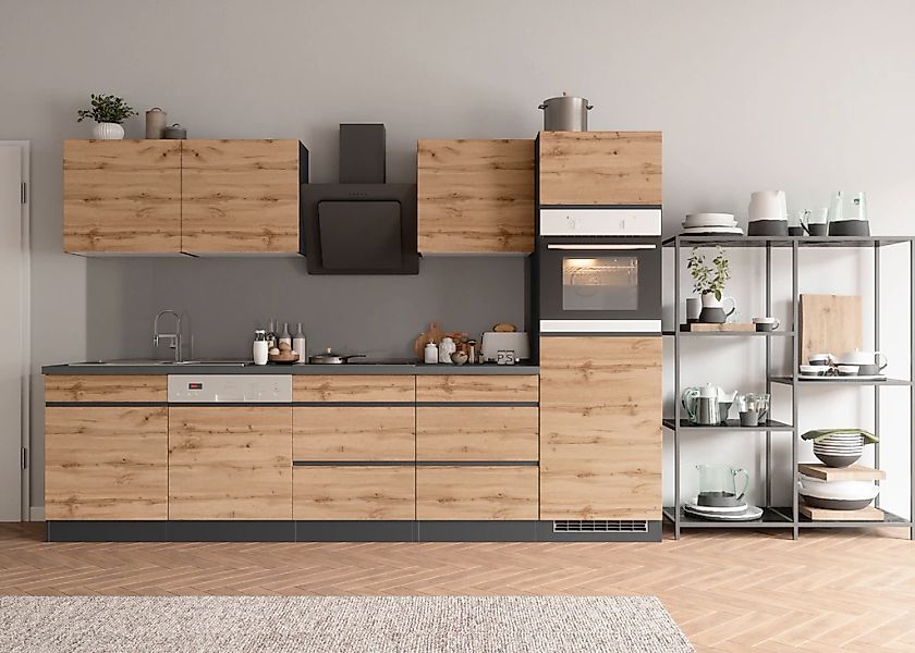 KOCHSTATION Küchenzeile "KS-Riesa" Stellbreite 300 cm, wahlweise mit Indukt günstig online kaufen