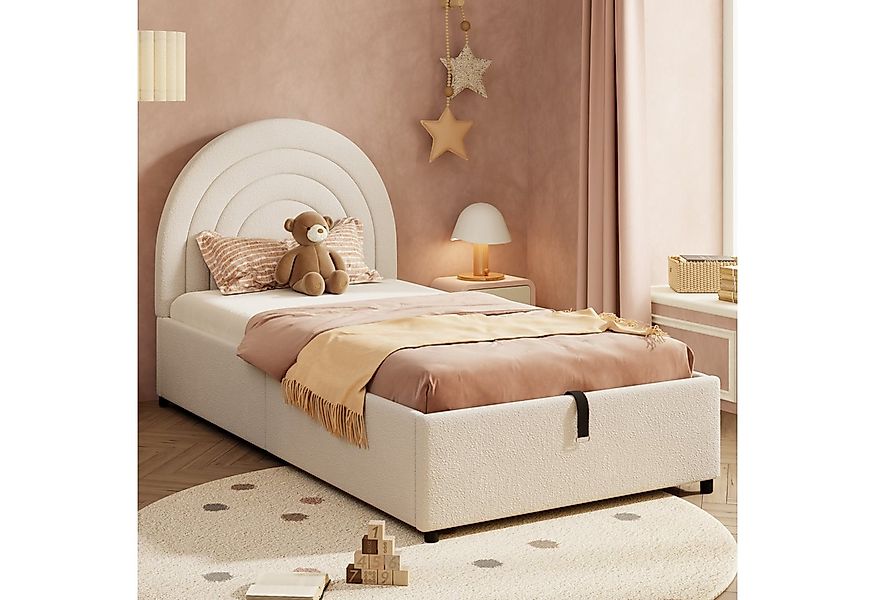 Odikalo Polsterbett 90x200 Jugendbett Kinderbett Einzelbett mit Bettkasten günstig online kaufen