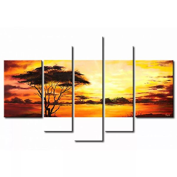 Wandbild Afrikanischer Sonnenuntergang XXL günstig online kaufen
