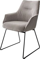 DELIFE Polsterstuhl Alja-Flex, mit Armlehnen Kufengestell günstig online kaufen