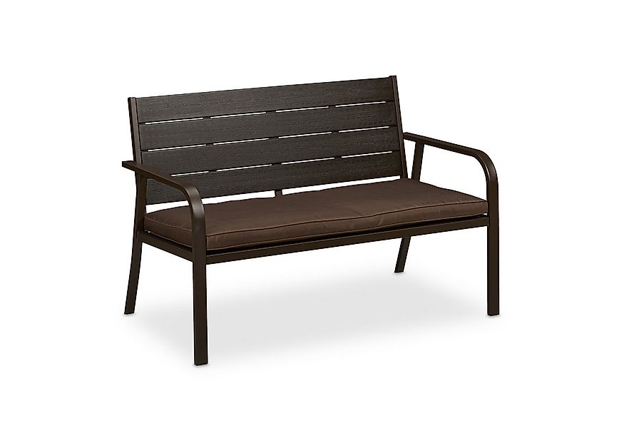 relaxdays Gartenbank mit Sitzauflage (1-St) günstig online kaufen
