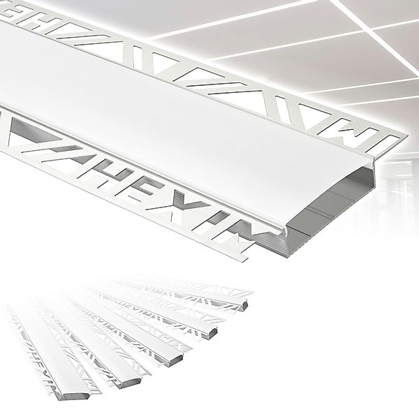 Hexim LED-Stripe-Profil 2m Trockenbauprofil Alu LED günstig online kaufen