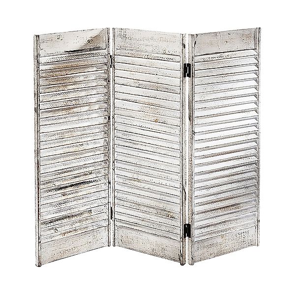 Kobolo Dekoobjekt Tischparavent Fenstersichtschutz -white washed- günstig online kaufen