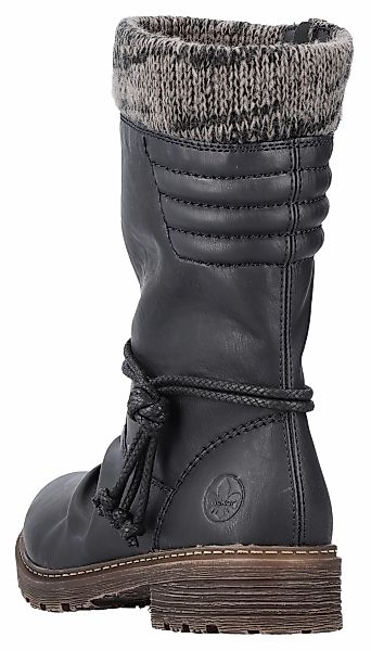 Rieker Winterstiefel, Winterboots, Blockabsatz, TEX-Membran, mit gestrickte günstig online kaufen