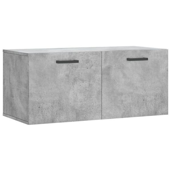vidaXL Hängeschrank Wandschrank Betongrau 80x36,5x35 cm günstig online kaufen