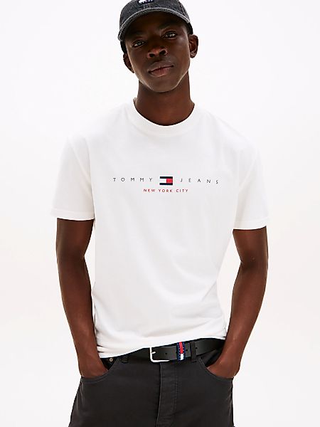 Tommy Jeans T-Shirt "TJM REG FLAG LINEAR SS TEE EXT", Mit Rundhalsausschnit günstig online kaufen