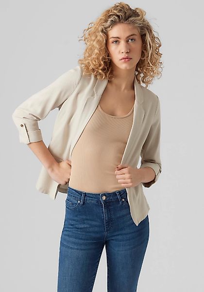Vero Moda "VMJESMILO 3/4 LOOSE BLAZER WVN NOOS" mit Leinen günstig online kaufen