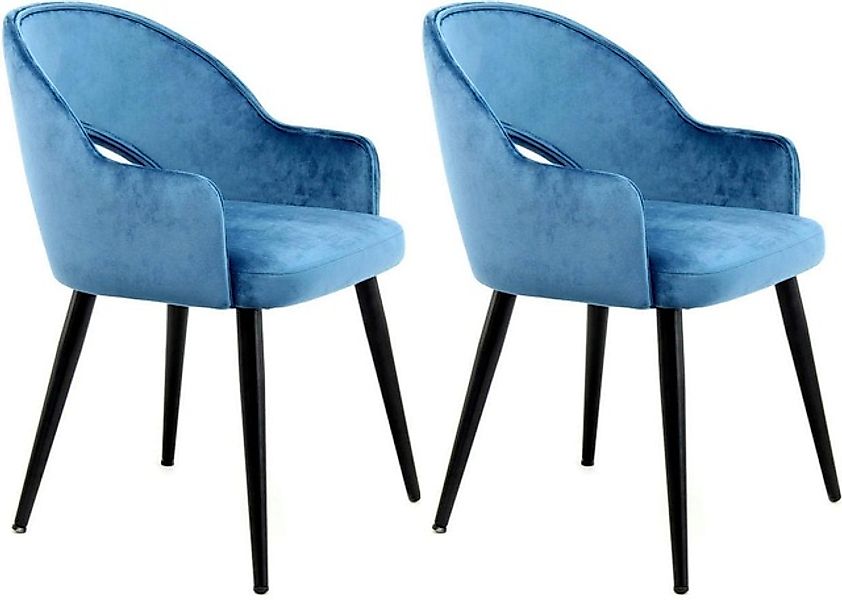 Kayoom Stuhl »Joris 110 2er-Set, einfarbiges Design,mit Retro-Charakter«, ( günstig online kaufen