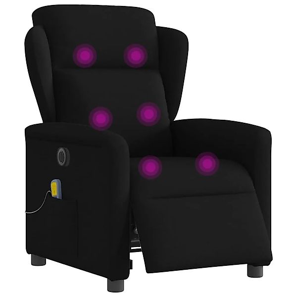 vidaXL Massagesessel Elektrisch Schwarz Stoff 3303126 günstig online kaufen