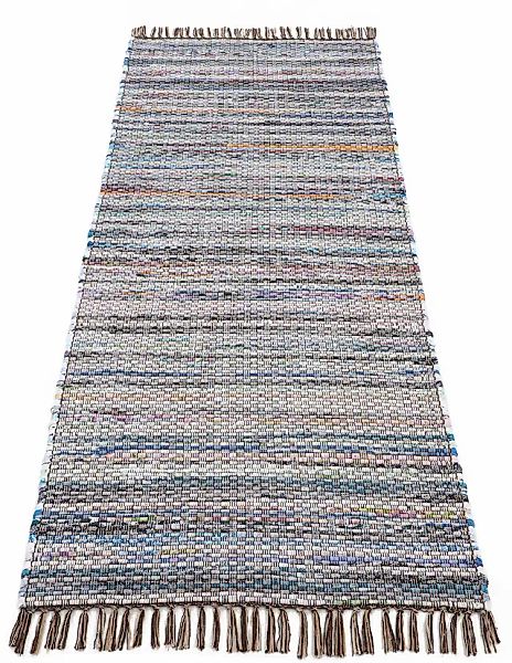 carpetfine Teppich "Kelim Chindi, Wendeteppich" rechteckig 6 mm Höhe handge günstig online kaufen