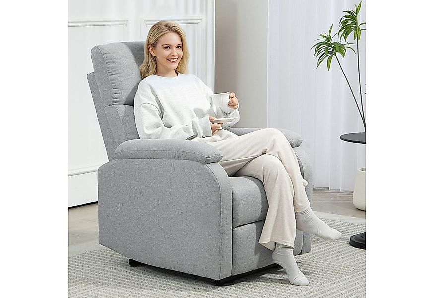 HOMCOM Relaxsessel Fernsehsessel mit Liegefunktion, Gepolstert TV-Sessel mi günstig online kaufen